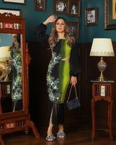 NEON FLORAL CUT OUT DRESS - Wabi Sabi